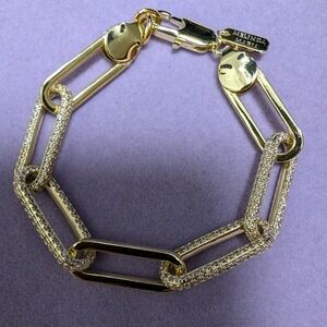 Melinda Maria Carrie Pavé Link Bracelet